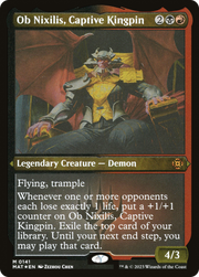 Ob Nixilis, Captive Kingpin (MAT-141) - March of the Machine: The Aftermath Etched Foil