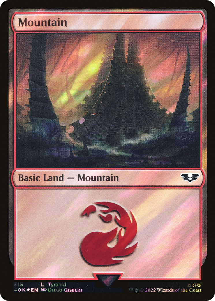 Mountain (40K-315) - Warhammer 40,000 Commander Foil