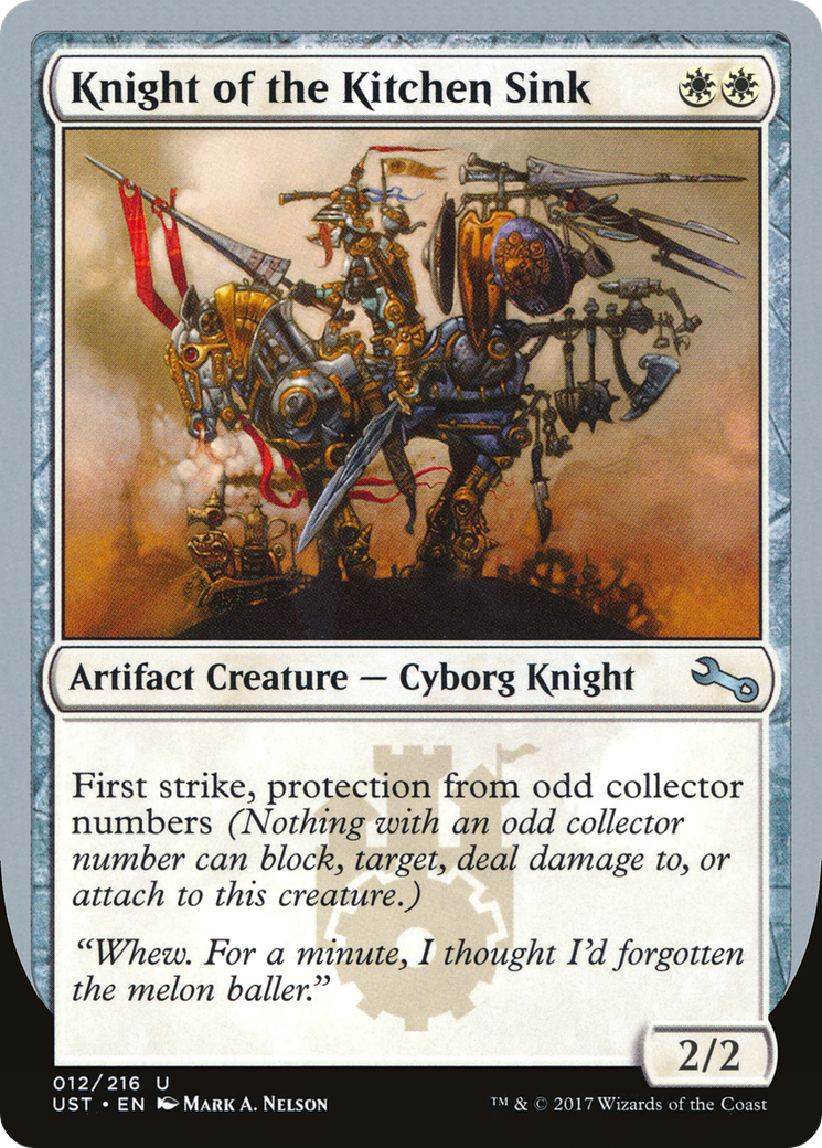 Knight of the Kitchen Sink (UST-012) - Unstable Foil