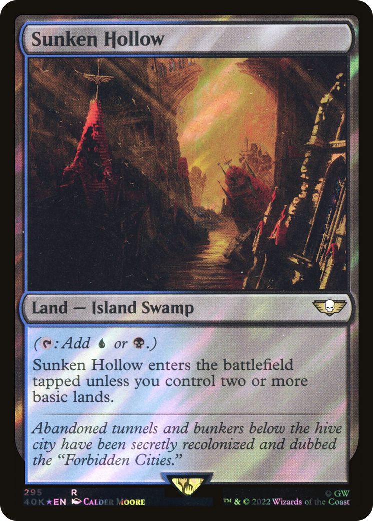Sunken Hollow (40K-295) - Warhammer 40,000 Commander Foil