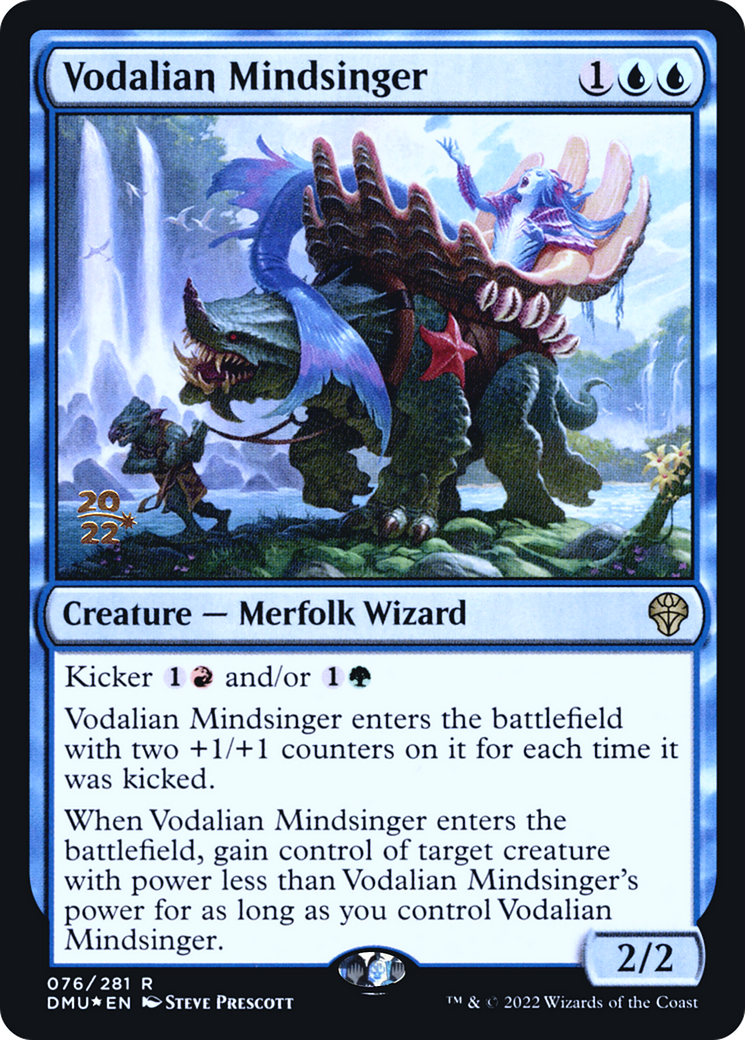 Vodalian Mindsinger (PRE-76S) - Dominaria United Promos Foil