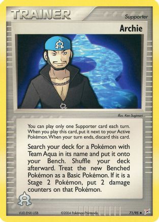 Archie 071  Team Magma vs Team Aqua - Uncommon