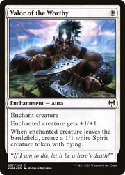 Valor of the Worthy (KHM-037) - Kaldheim Foil