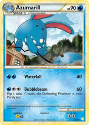 Azumarill 002  - Reverse Holofoil HeartGold SoulSilver - Holo Rare