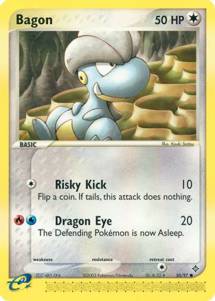Bagon 050/97  - Reverse Holofoil Dragon - Common