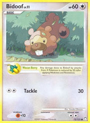 Bidoof 073  - Reverse Holofoil Mysterious Treasures - Common