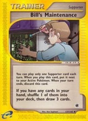 Bill's Maintenance 137/165  - Reverse Holofoil Expedition - Uncommon
