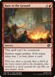 Raze to the Ground (BRO-149) - The Brothers' War Foil