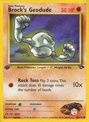 Brock's Geodude 068/132  - Unlimited Gym Challenge - Common