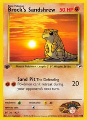 Brock's Sandshrew (72) 072/132  - Unlimited Gym Heroes - Common