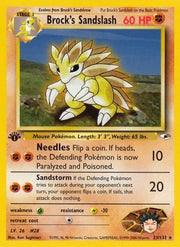 Brock's Sandslash 023/132  - 1st Edition Gym Heroes - Rare