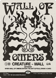 Wall of Omens (SLD-1518) - Secret Lair Drop: (Showcase) (Borderless)
