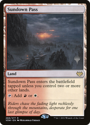 Sundown Pass (PPDMU-266) - Innistrad: Crimson Vow Promos Foil