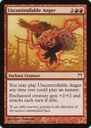 Uncontrollable Anger (CHK-195) - Champions of Kamigawa Foil