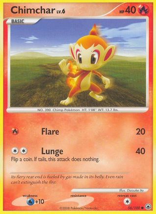 Chimchar (56) 056  Majestic Dawn - Common