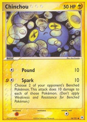 Chinchou 056/101  - Reverse Holofoil Hidden Legends - Common