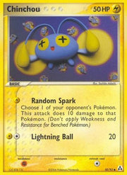 Chinchou 050/92  - Reverse Holofoil Legend Maker - Common