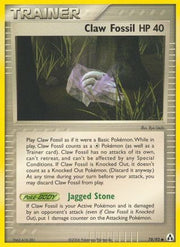 Claw Fossil 078  - Reverse Holofoil Legend Maker - Common
