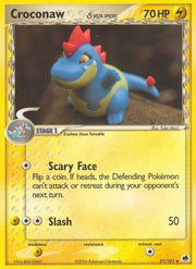Croconaw (Delta Species) 027/101  - Reverse Holofoil Dragon Frontiers - Uncommon