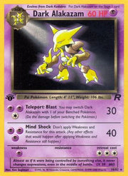 Dark Alakazam (18) 018/82  - 1st Edition Team Rocket - Rare