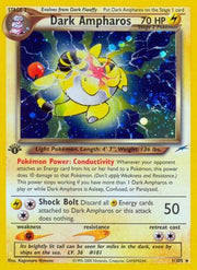 Dark Ampharos 001  - 1st Edition Holofoil Neo Destiny - Holo Rare