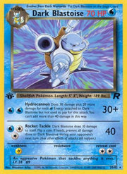 Dark Blastoise (20) 020/82  - 1st Edition Team Rocket - Rare