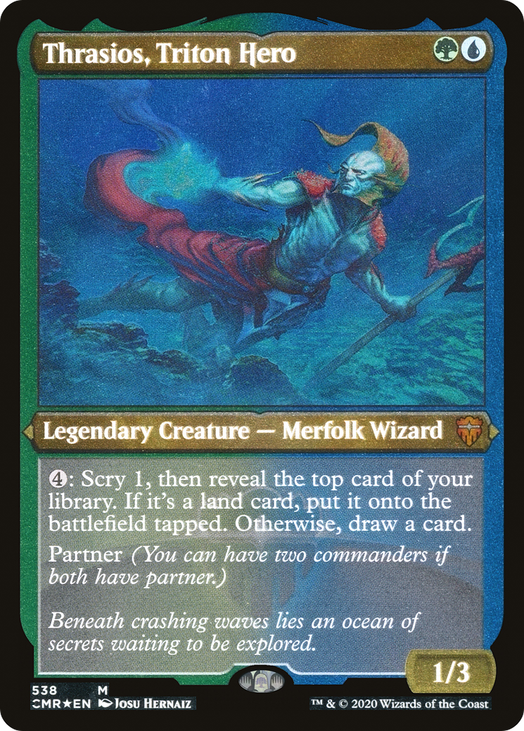 Thrasios, Triton Hero (CMR-538) - Commander Legends Foil