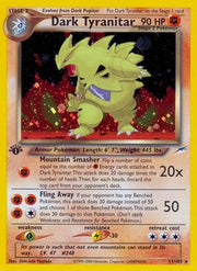 Dark Tyranitar 011  - 1st Edition Holofoil Neo Destiny - Holo Rare