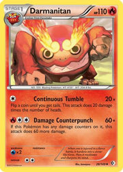 Darmanitan 028  - Reverse Holofoil Boundaries Crossed - Uncommon