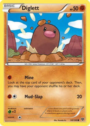 Diglett 058/146  - Reverse Holofoil XY Base Set - Common