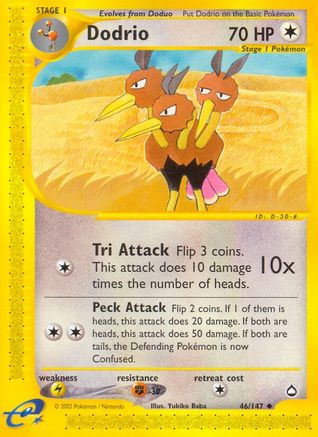 Dodrio 046  Aquapolis - Uncommon