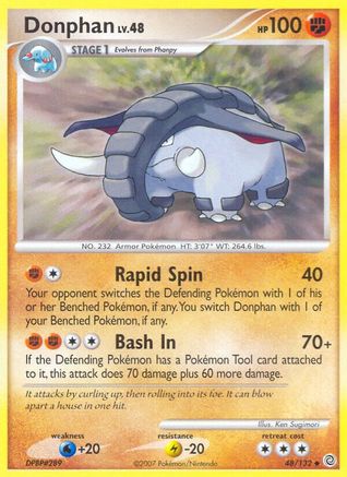 Donphan 048  - Reverse Holofoil Secret Wonders - Uncommon
