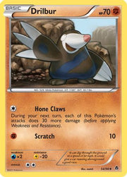 Drilbur (54) 054  - Reverse Holofoil Emerging Powers - Uncommon