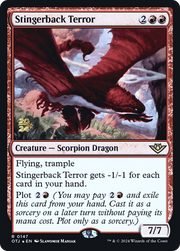 Stingerback Terror (PRE-147) - Outlaws of Thunder Junction Promos Foil