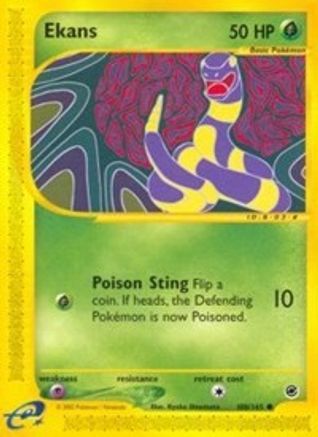 Ekans 108/165  - Reverse Holofoil Expedition - Common