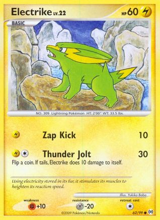 Electrike (62) 062/99  - Reverse Holofoil Arceus - Common