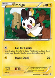 Emolga 045  - Reverse Holofoil Dragons Exalted - Uncommon