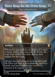 Rings of Brighthearth (LTC-382) - Tales of Middle-earth Commander / Three Rings for the Elven-Kings (Borderless) Foil