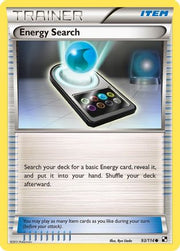 Energy Search 093/114  - Reverse Holofoil Black and White - Common