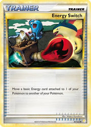 Energy Switch 091/123  - Reverse Holofoil HeartGold SoulSilver - Uncommon