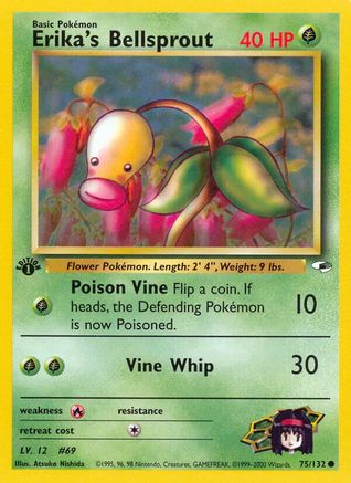 Erika's Bellsprout (75) 075/132  - Unlimited Gym Heroes - Common