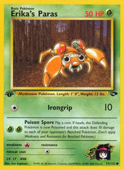 Erika's Paras 071/132  - 1st Edition Gym Challenge - Common