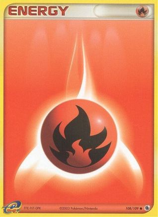 Fire Energy 108/109  Ruby and Sapphire - Common