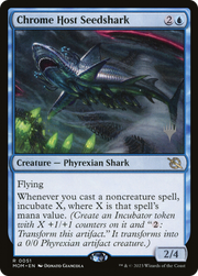 Chrome Host Seedshark (PPMOM-51P) - March of the Machine Promos Foil