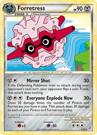 Forretress 005  - Reverse Holofoil Call of Legends - Holo Rare