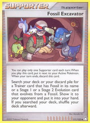 Fossil Excavator 111/123  - Reverse Holofoil Mysterious Treasures - Uncommon