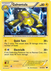 Galvantula 043  - Reverse Holofoil Dark Explorers - Rare