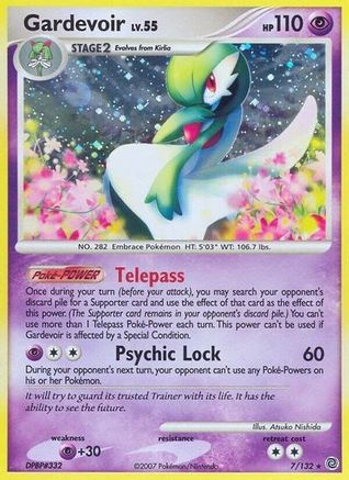 Gardevoir 007/132  - Holofoil Secret Wonders - Holo Rare