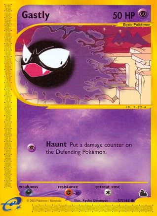Gastly 057  - Reverse Holofoil Skyridge - Common