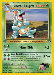 Giovanni's Nidoqueen 023/132  - 1st Edition Gym Challenge - Rare